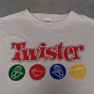Twister Hasbro Game T-Shirt Large White 2004